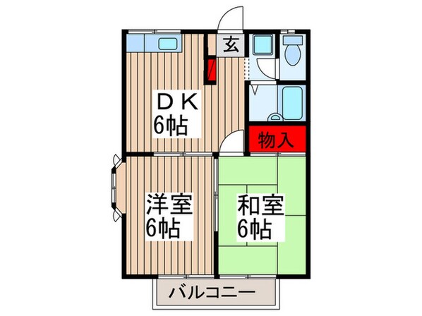 エステートピアコムＡの物件間取画像